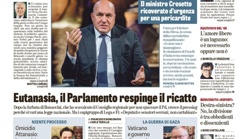 Oggi in edicola