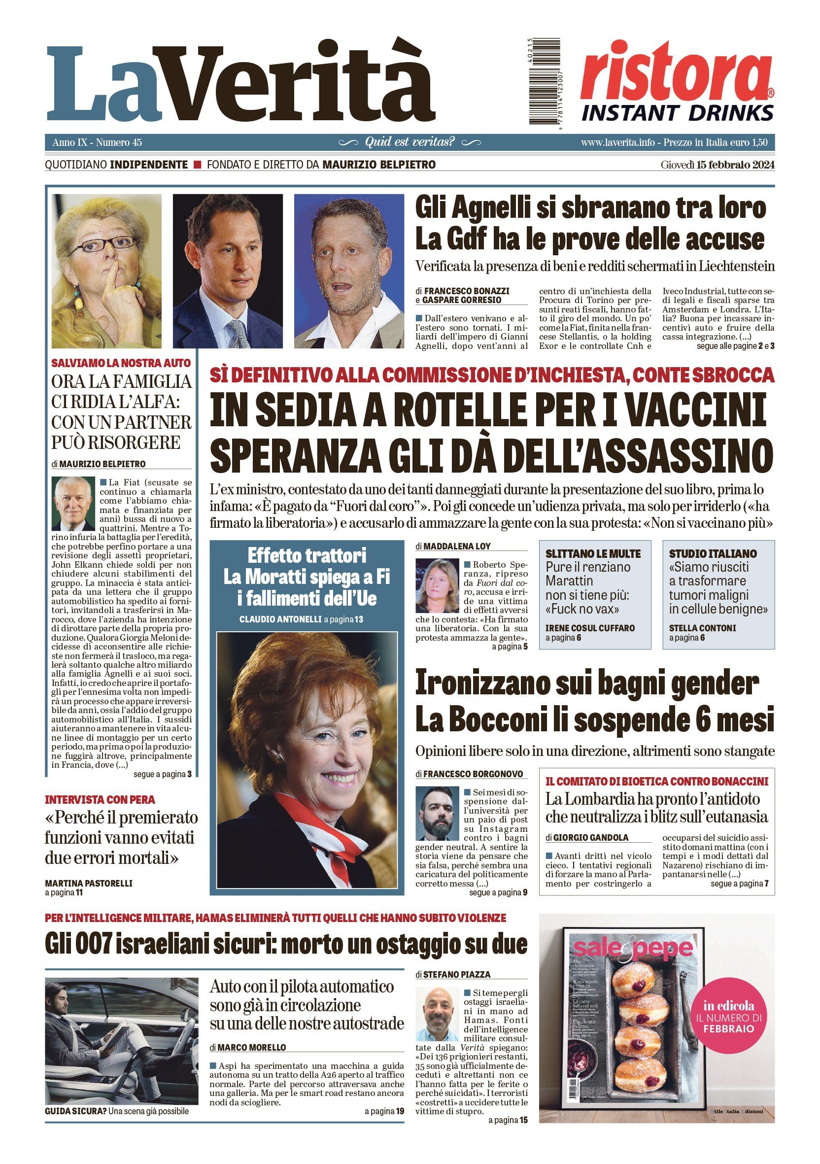 Oggi in edicola