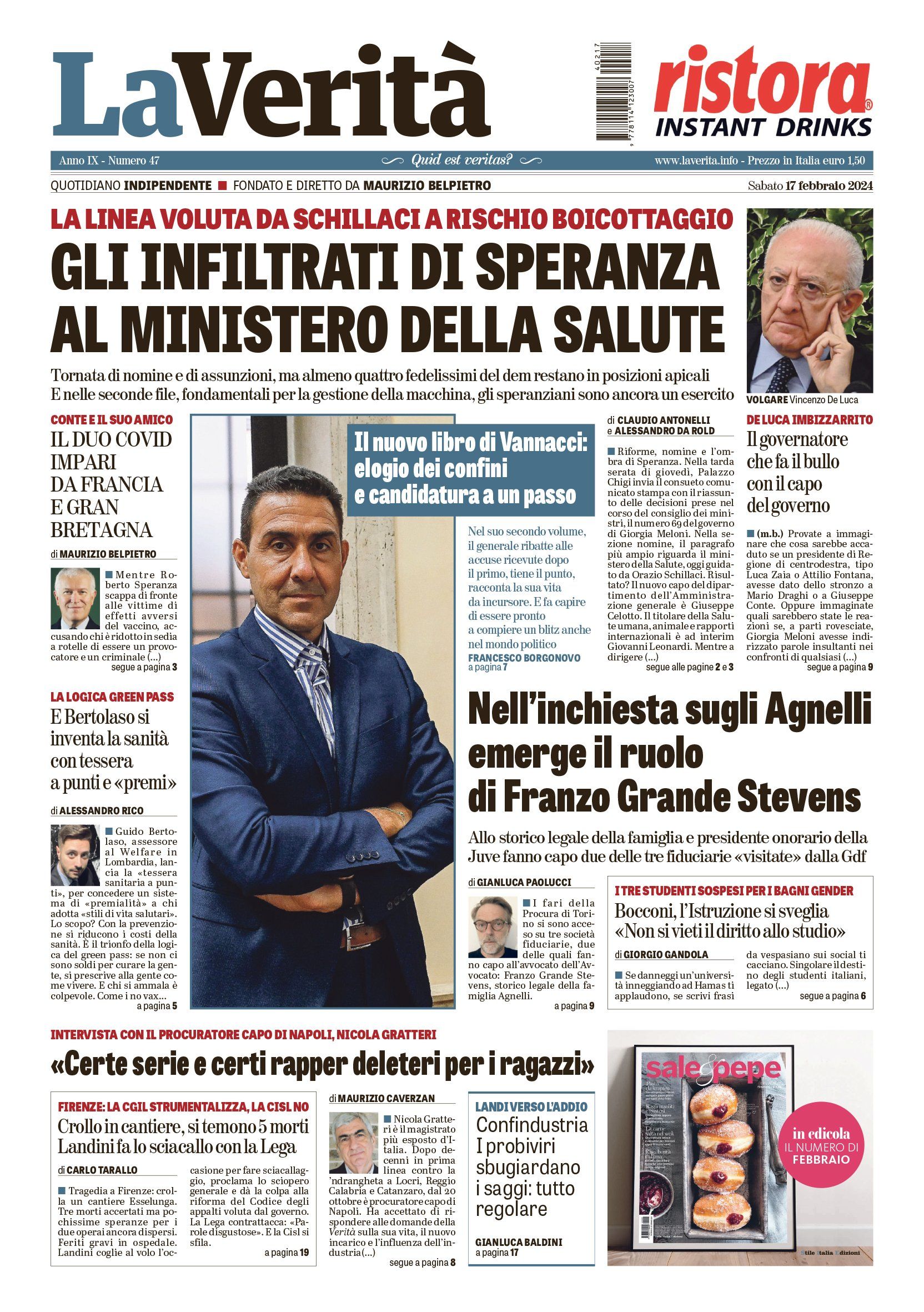 Oggi in edicola