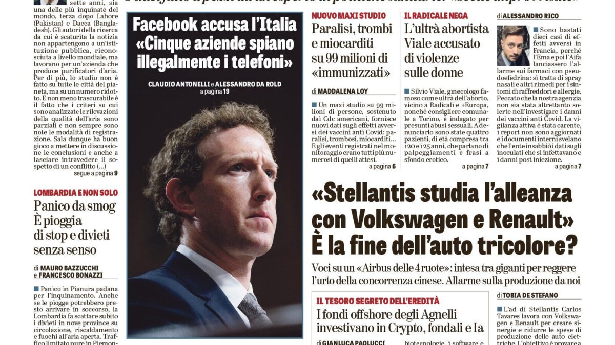 Oggi in edicola