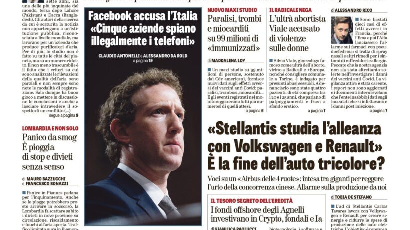 Oggi in edicola