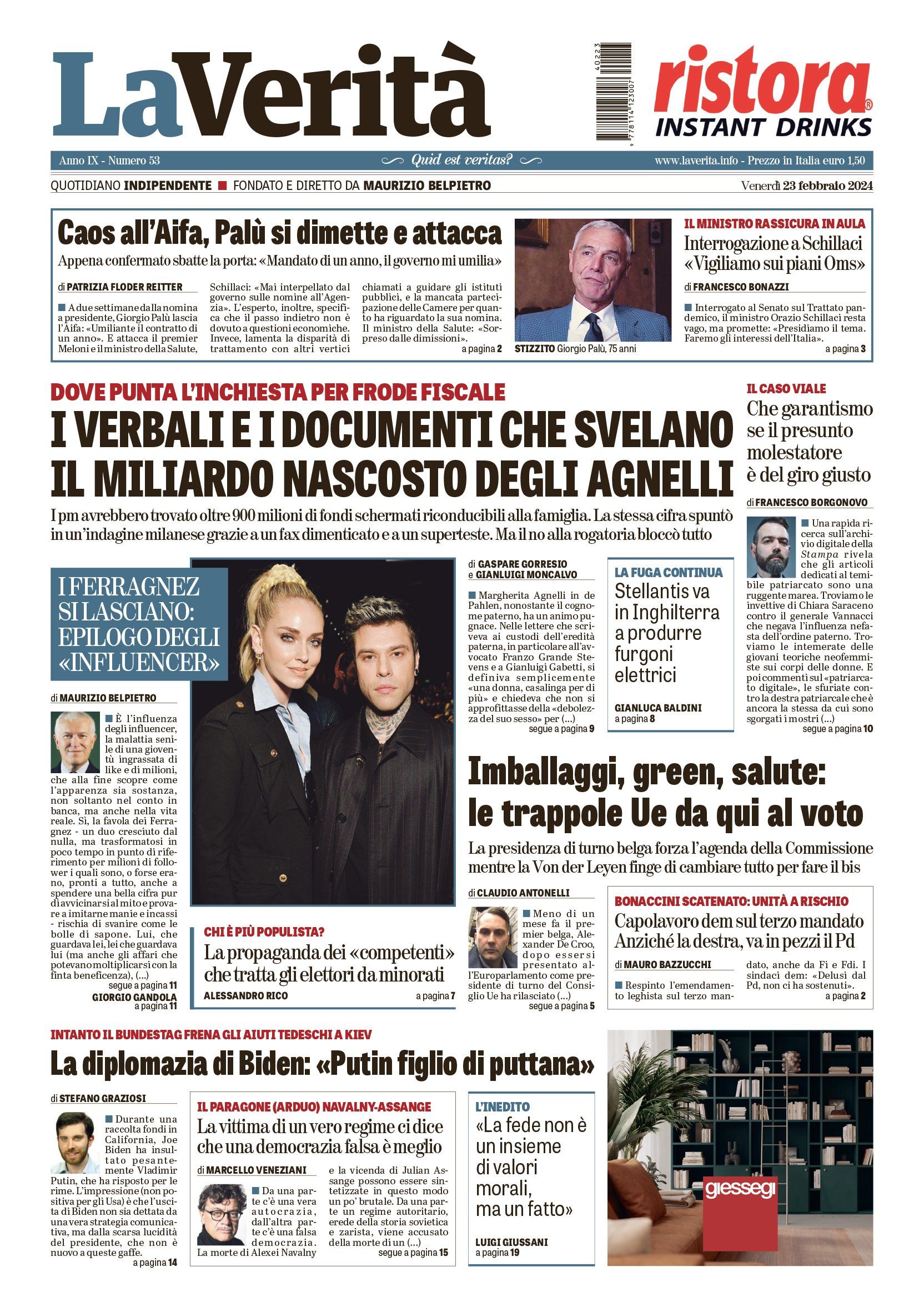 Oggi in edicola