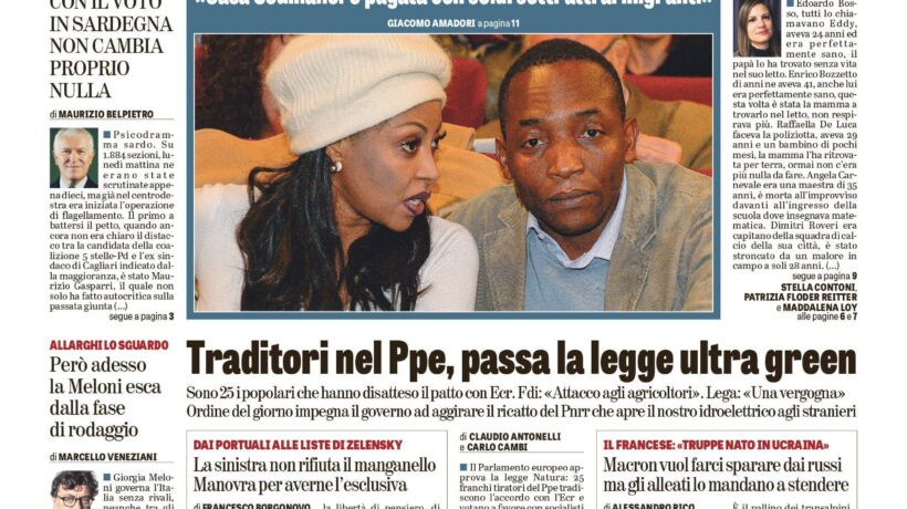 Oggi in edicola
