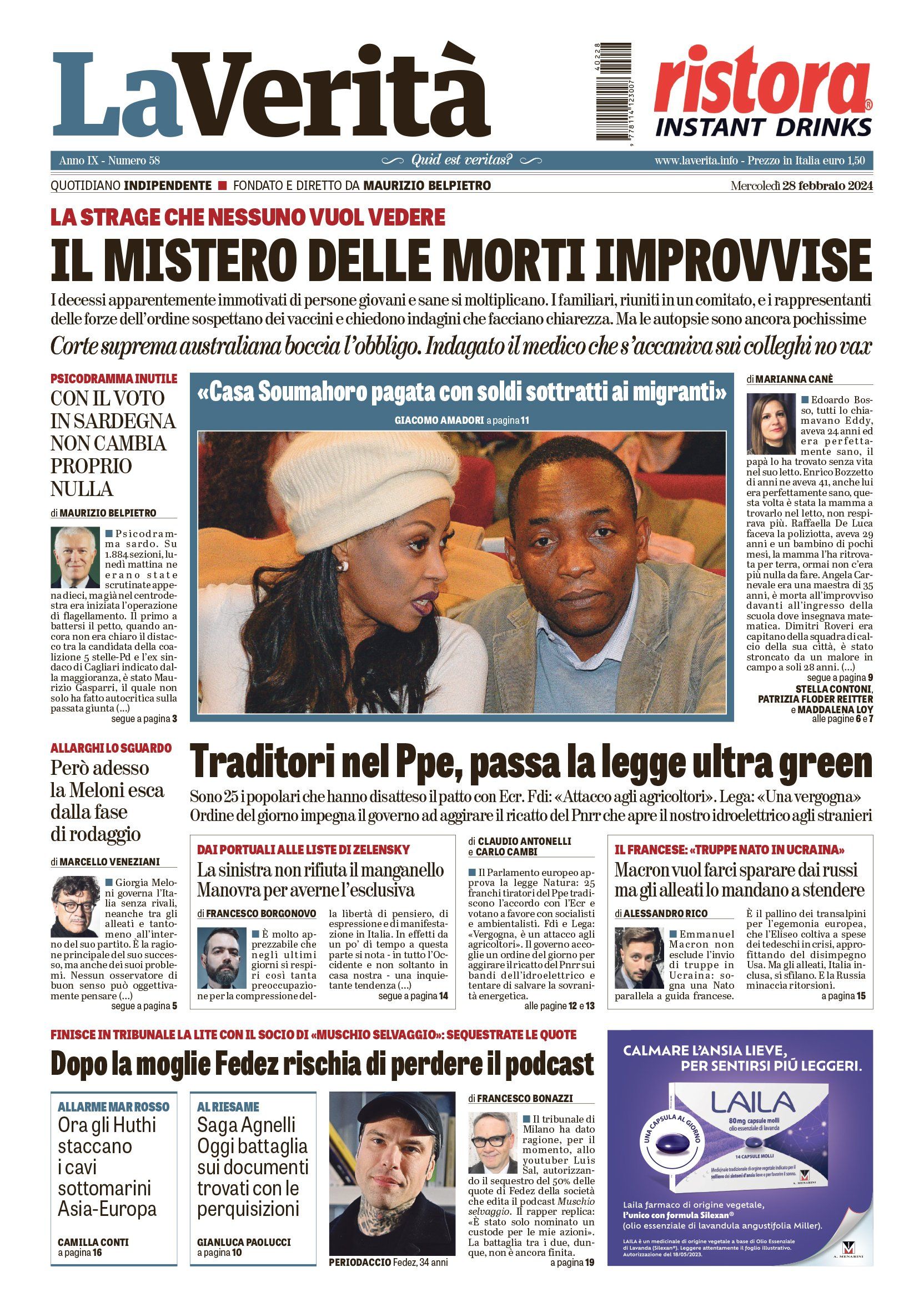Oggi in edicola