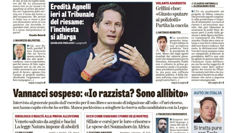 Oggi in edicola