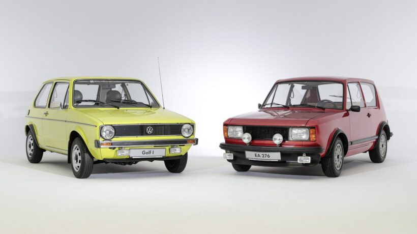 La prima Golf e un prototipo precedente al 1974 (Volkswagen Press)