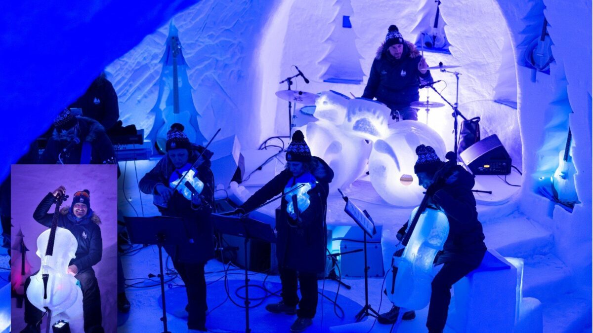 Matteo Aielli: «Nel teatro di ghiaccio del Presena risuonano i violini di acqua e neve»