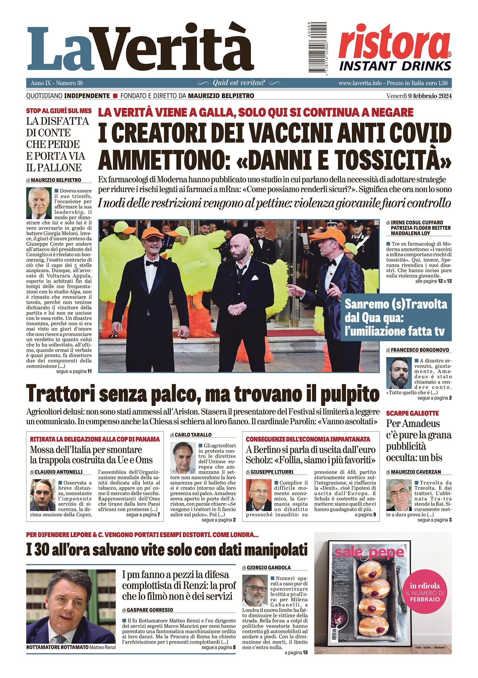 Oggi in edicola