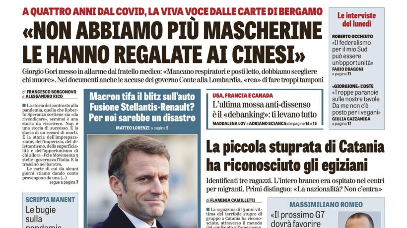 Oggi in edicola