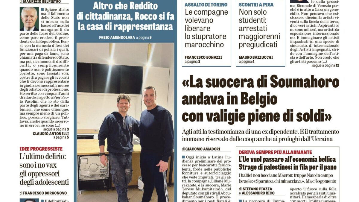 Oggi in edicola