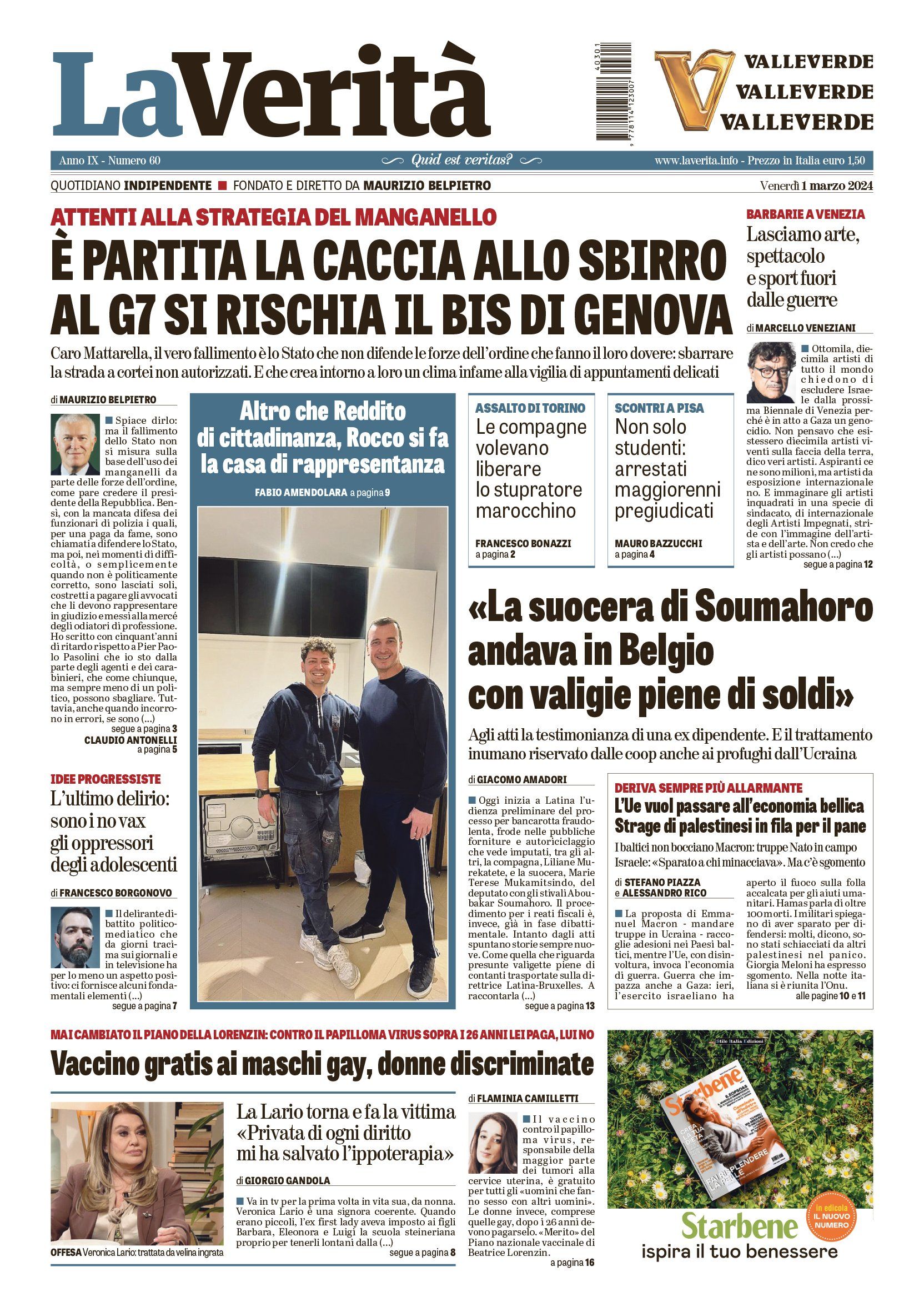 Oggi in edicola