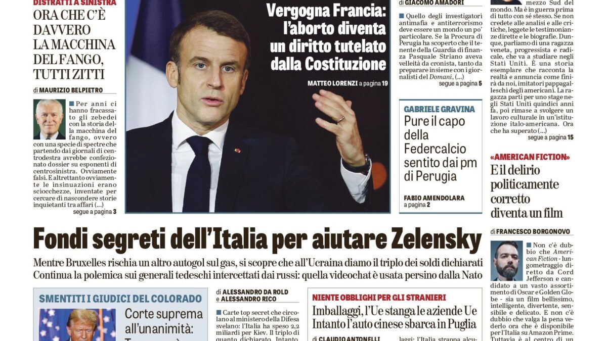 Oggi in edicola