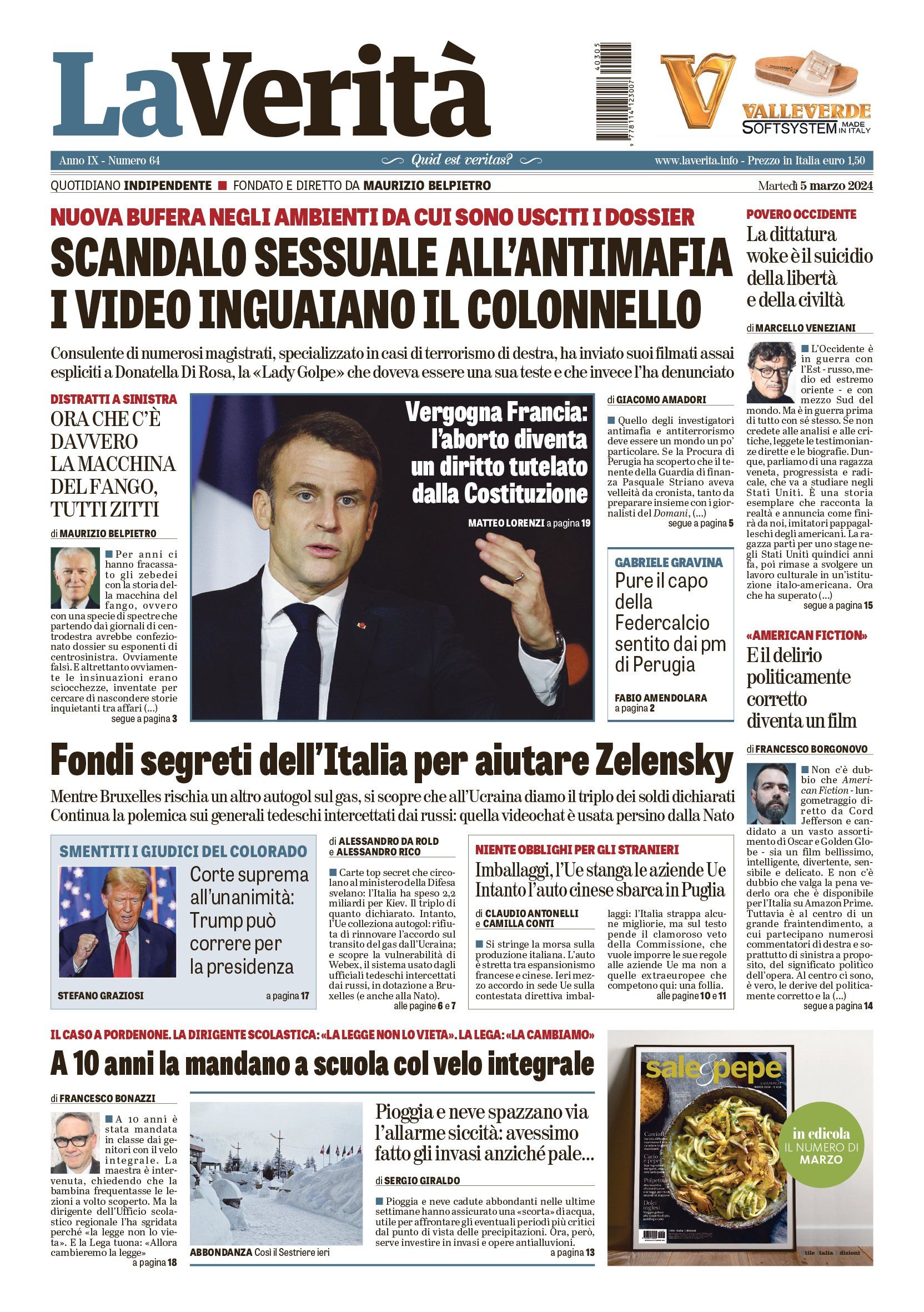 Oggi in edicola