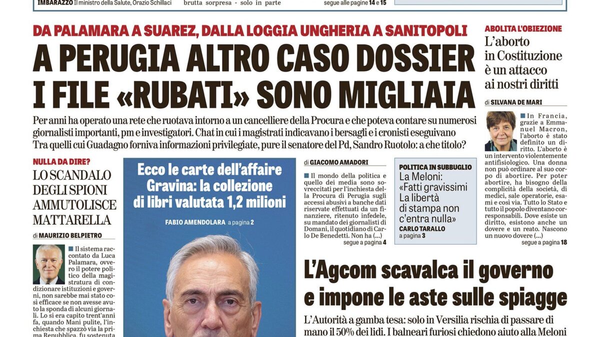 Oggi in edicola
