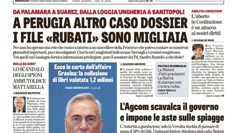Oggi in edicola