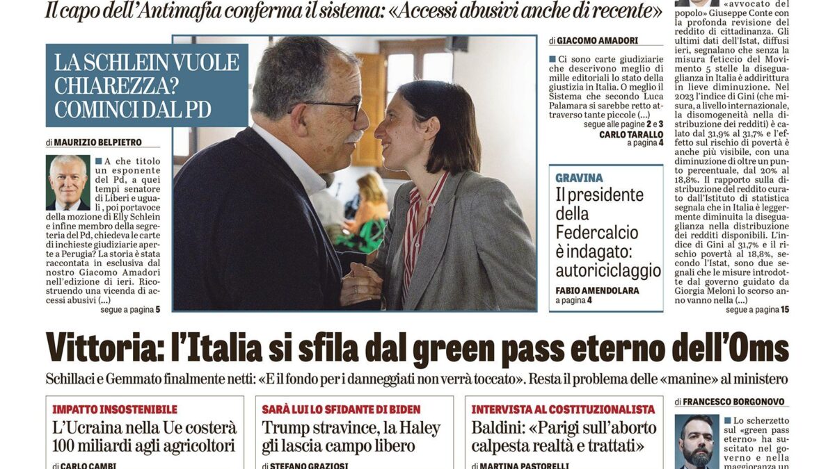 Oggi in edicola