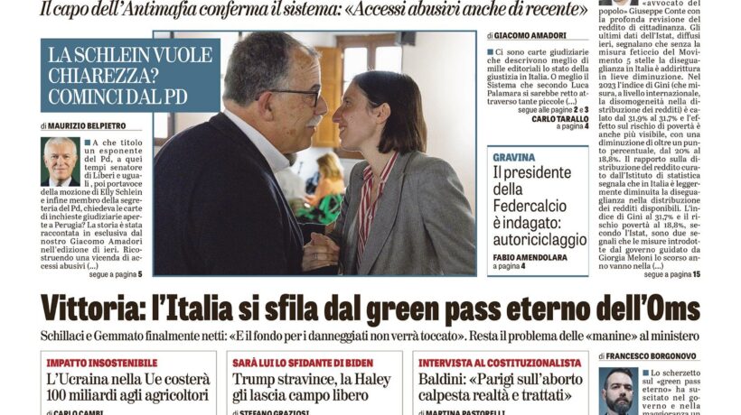 Oggi in edicola