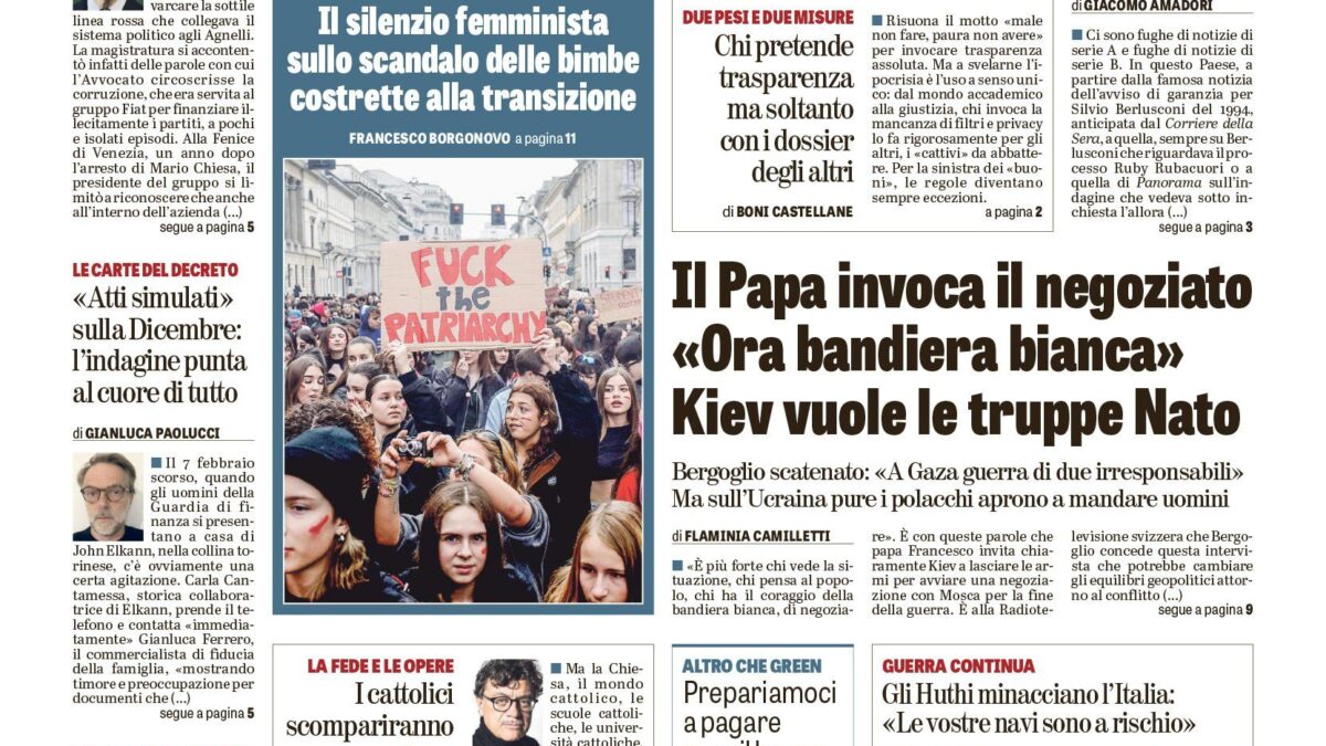 Oggi in edicola