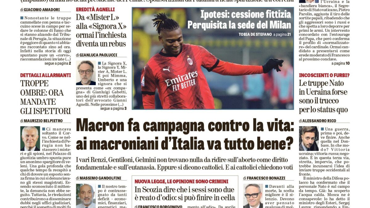 Oggi in edicola