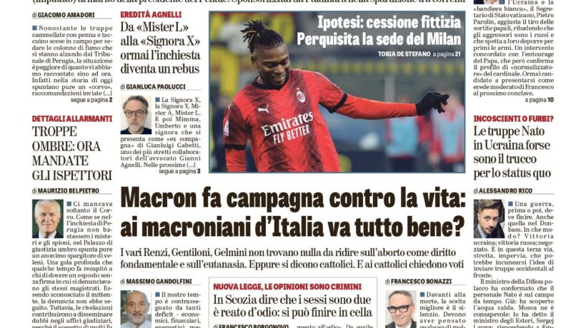 Oggi in edicola