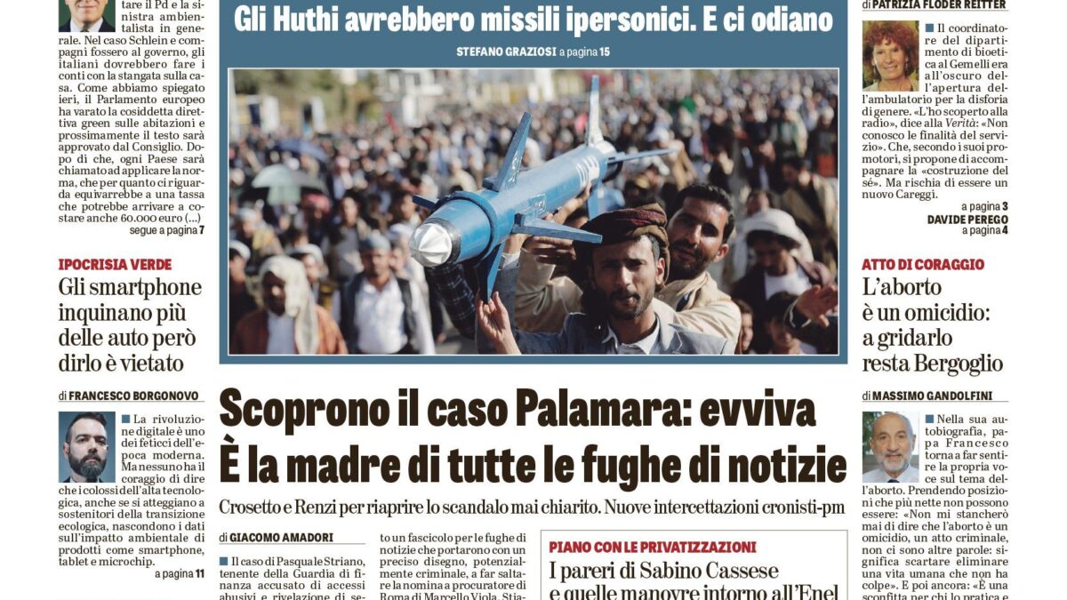 Oggi in edicola