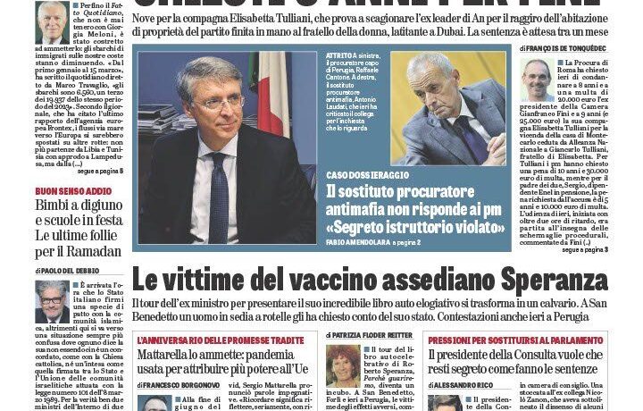 Oggi in edicola