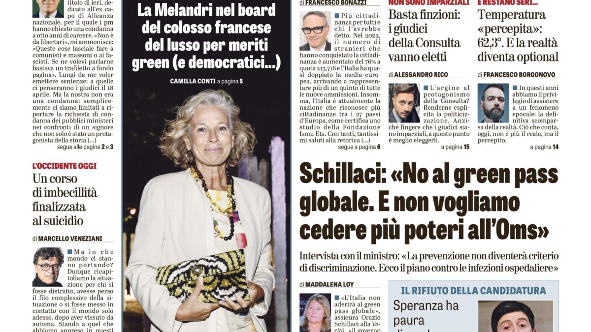 Oggi in edicola
