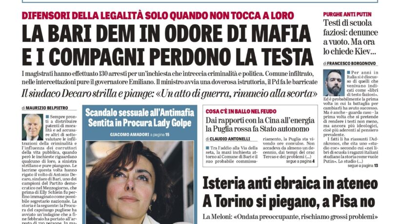 Oggi in edicola