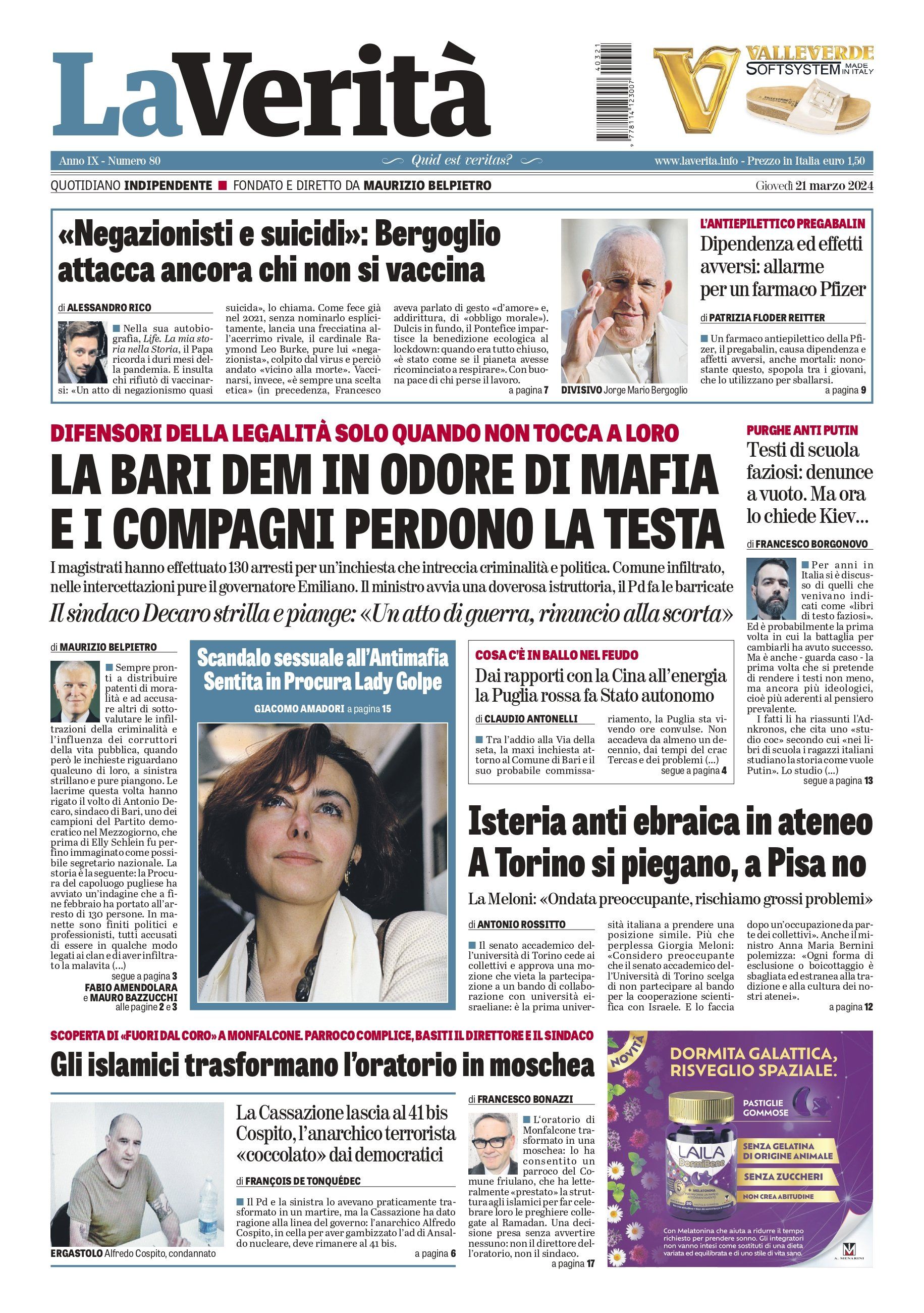 Oggi in edicola