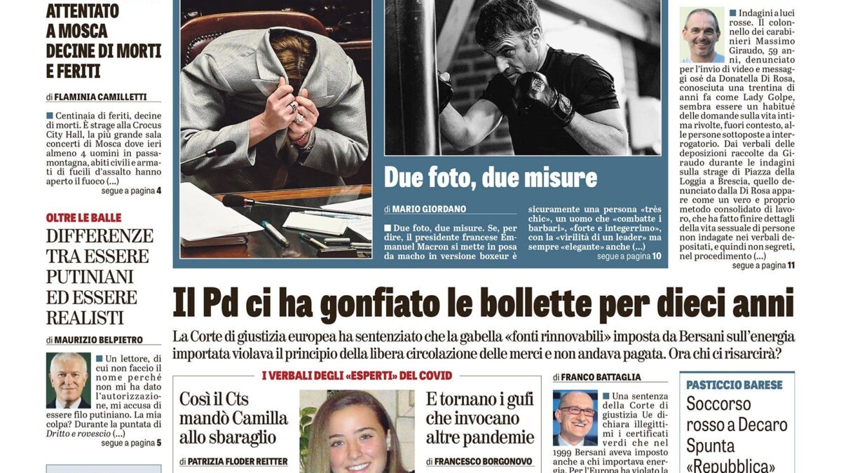 Oggi in edicola