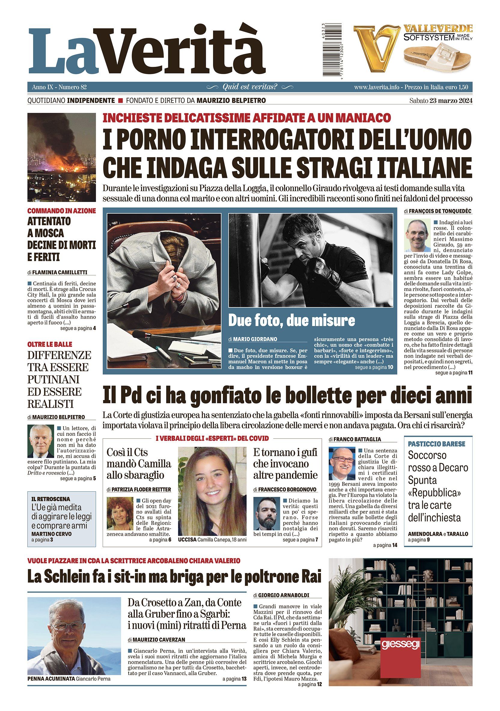 Oggi in edicola
