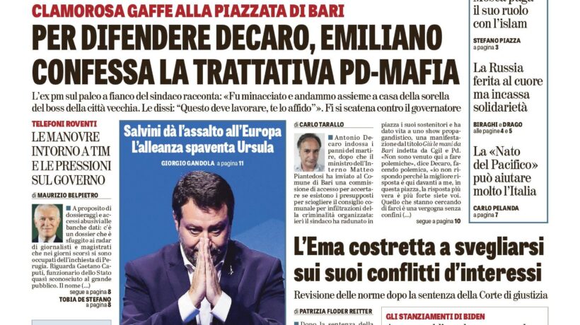 Oggi in edicola