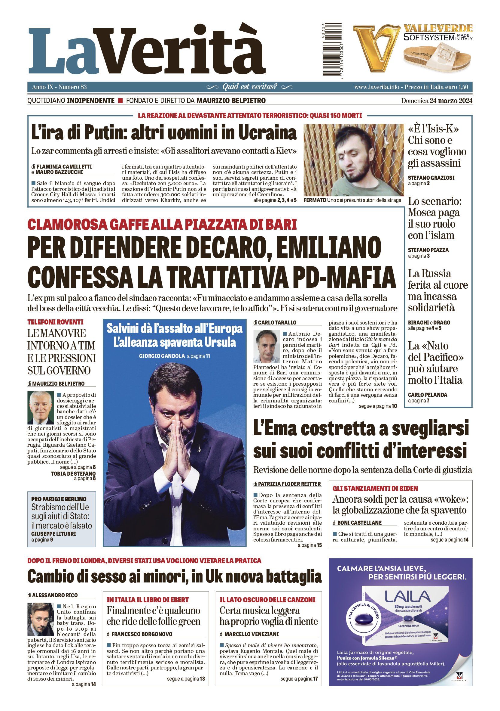 Oggi in edicola