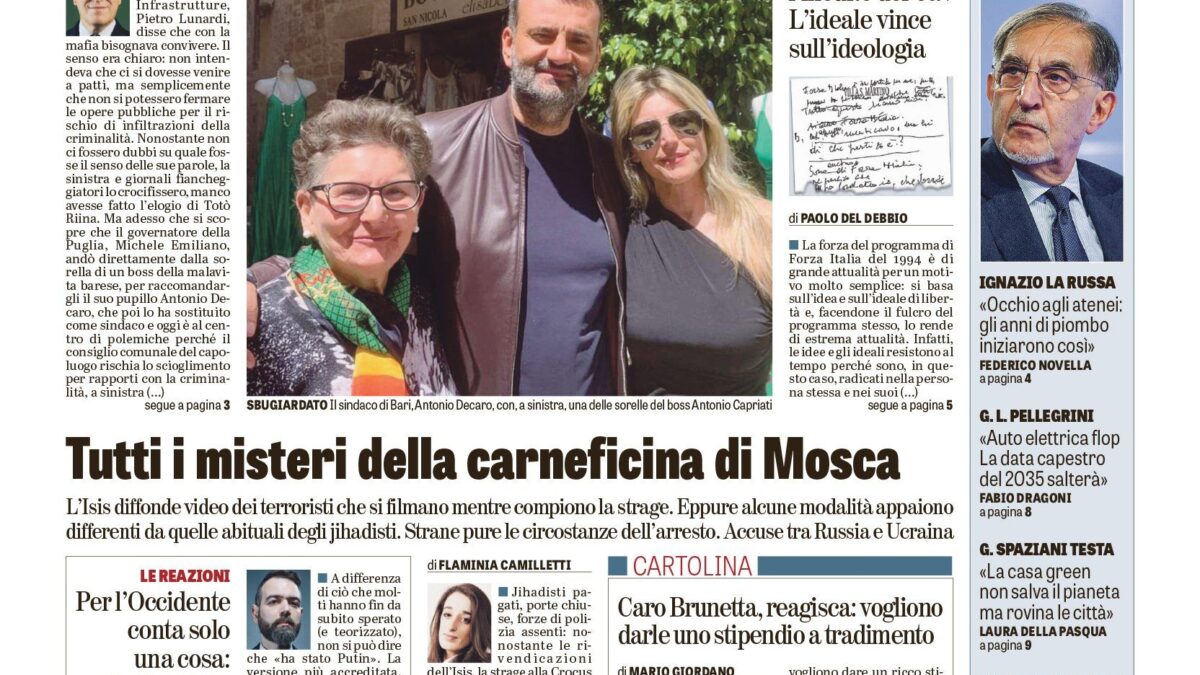 Oggi in edicola