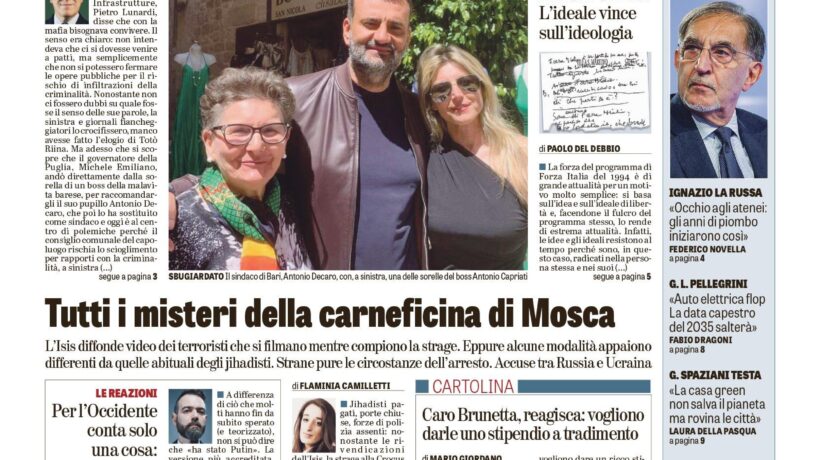 Oggi in edicola