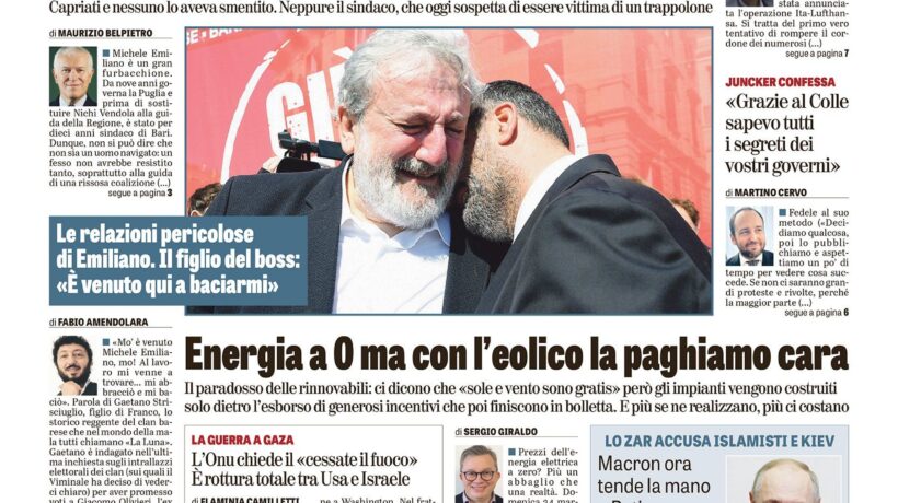 Oggi in edicola