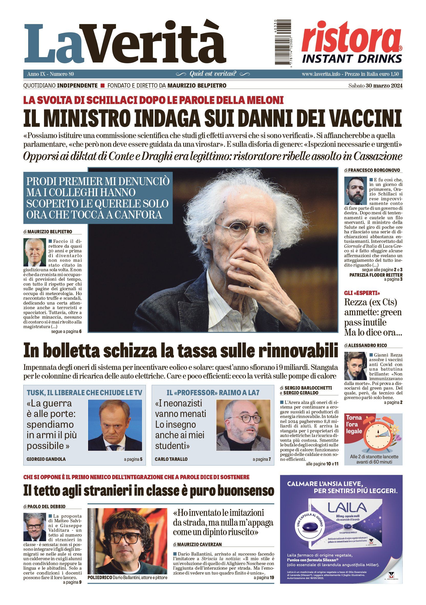 Oggi in edicola
