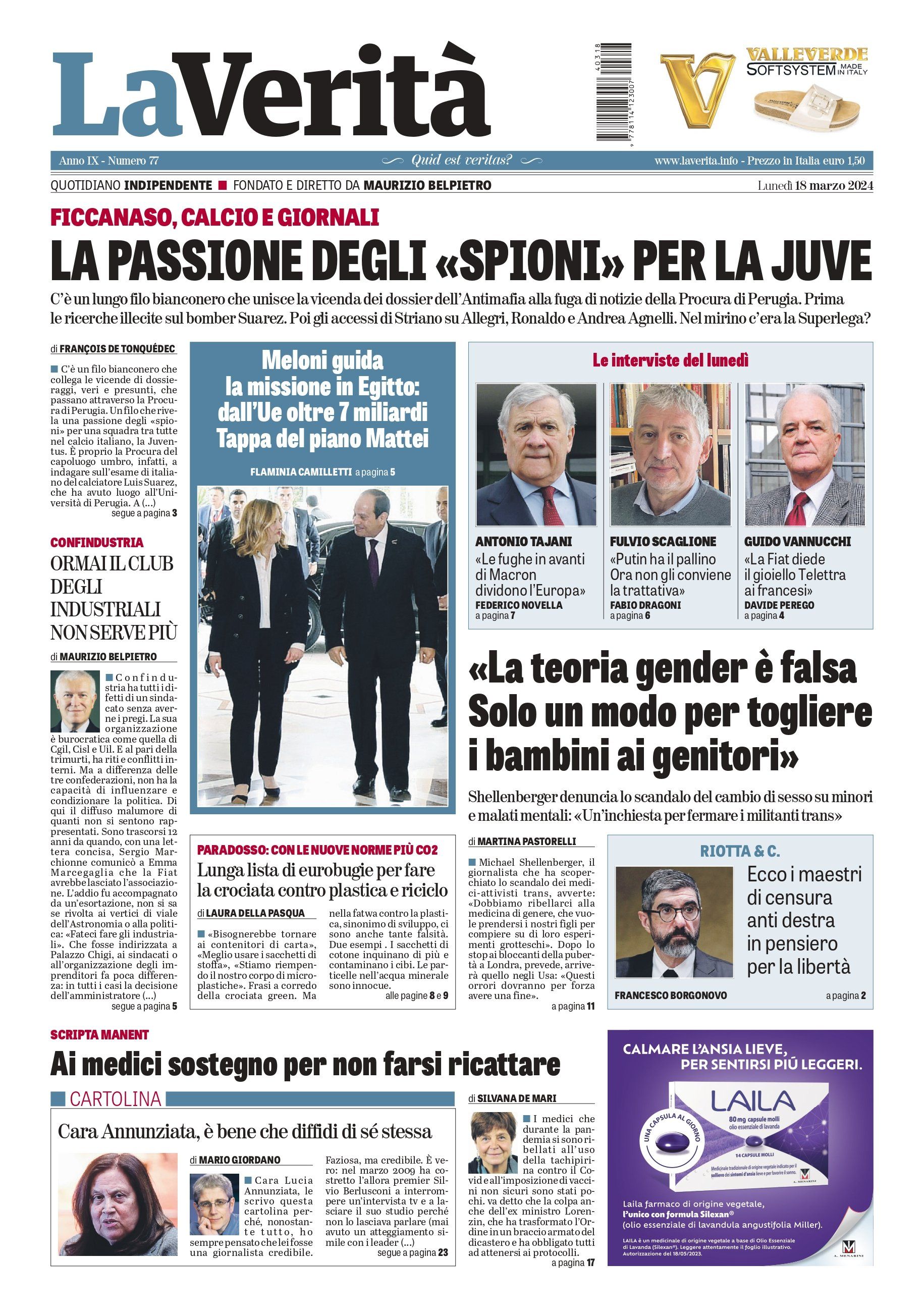 Oggi in edicola