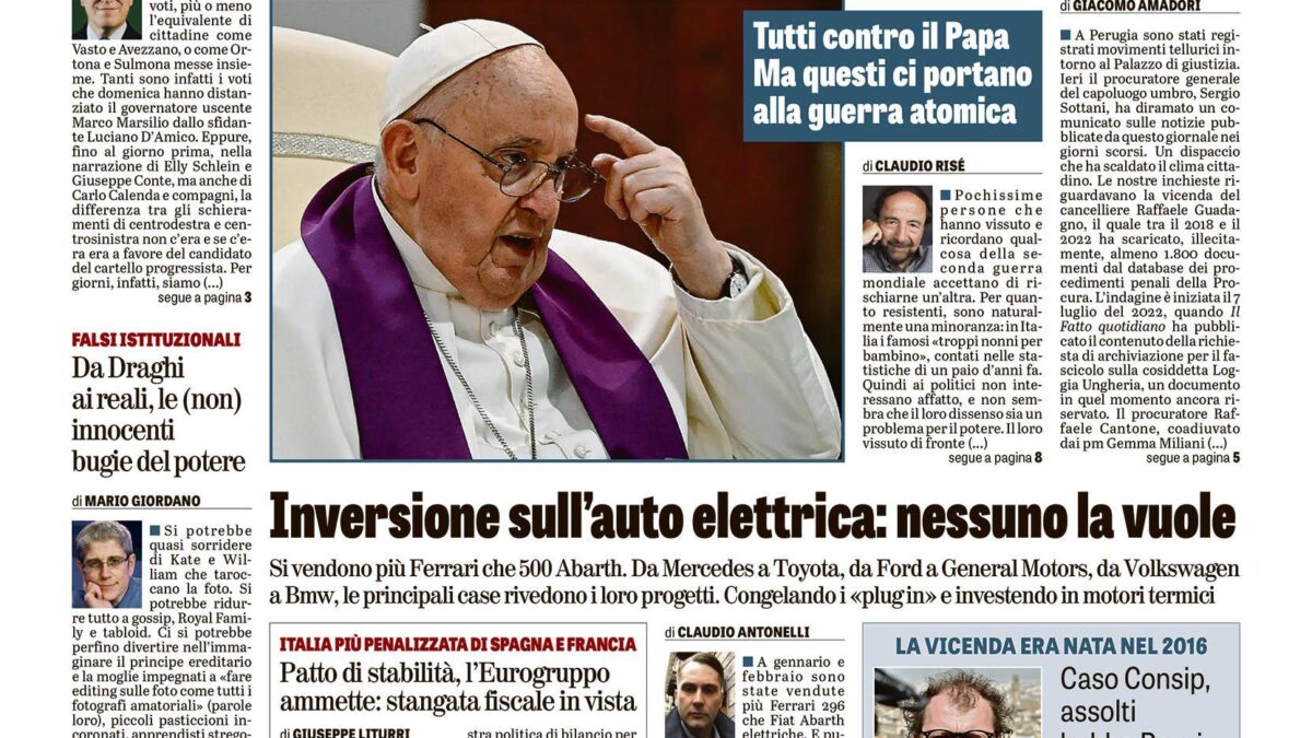 Oggi in edicola
