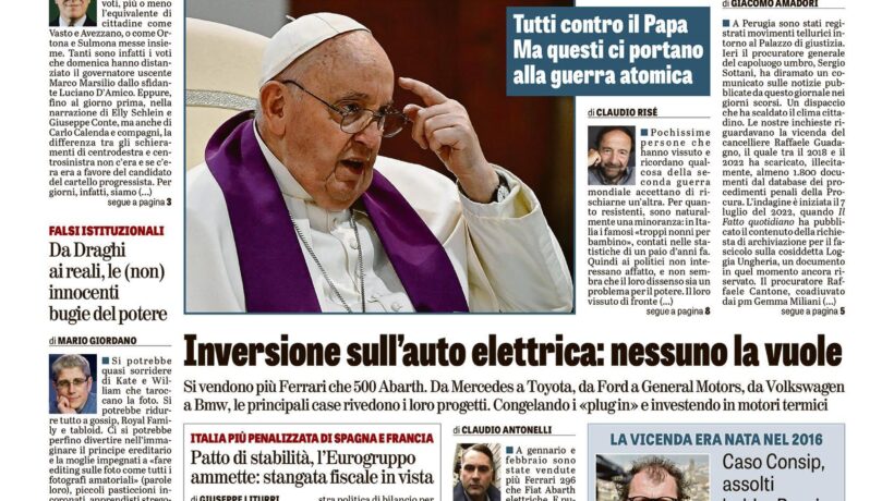 Oggi in edicola