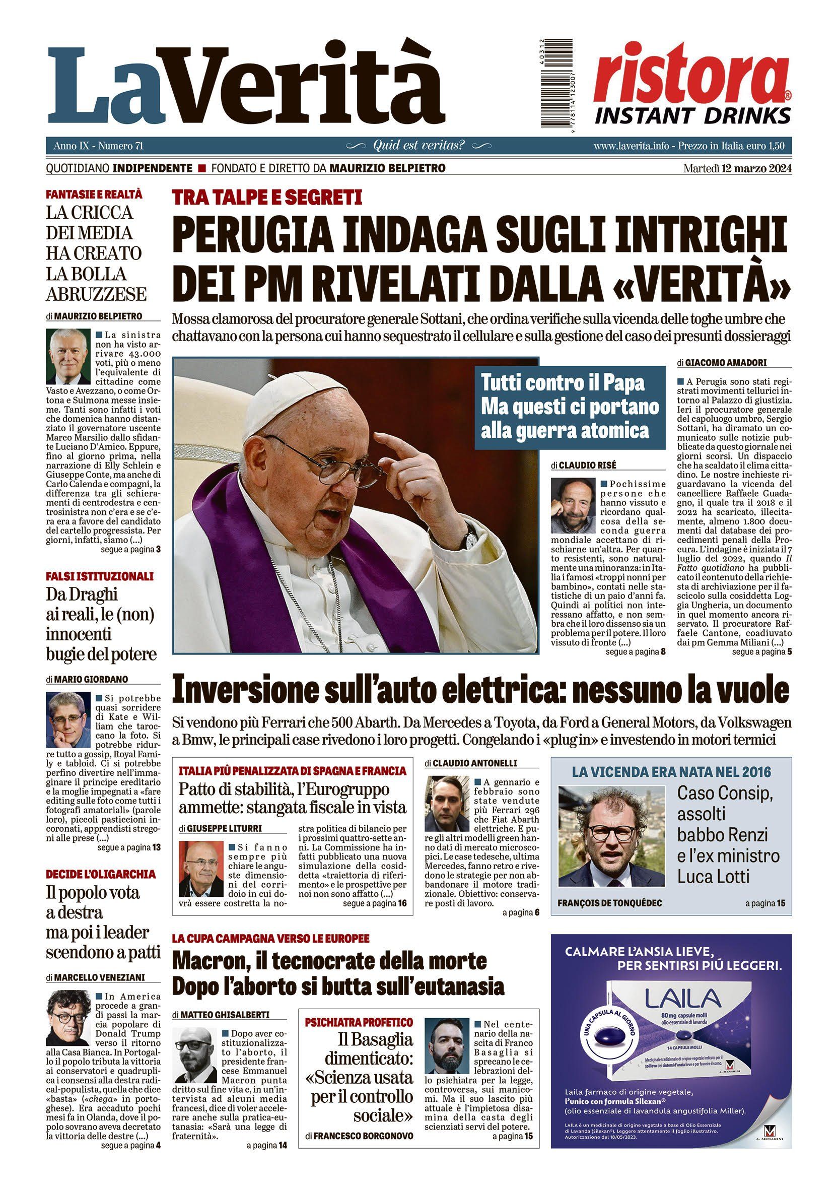 Oggi in edicola