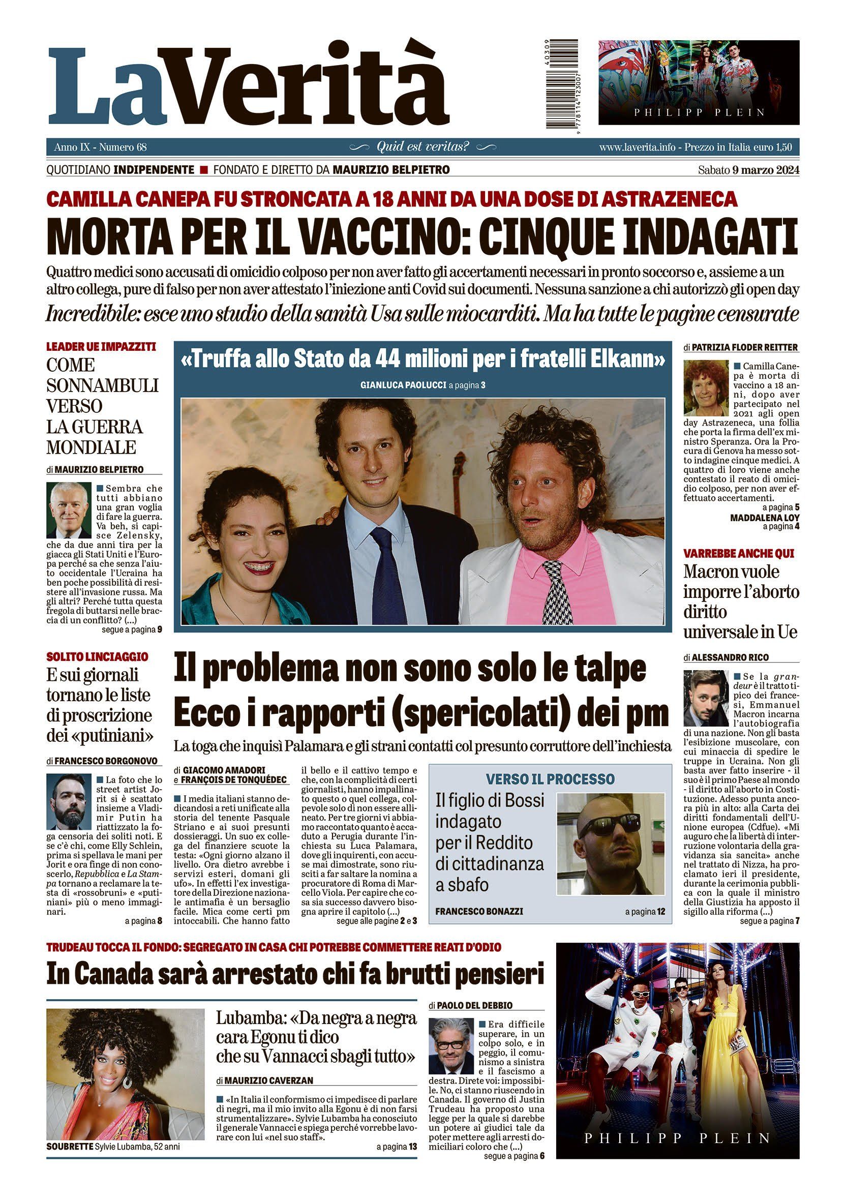 Oggi in edicola