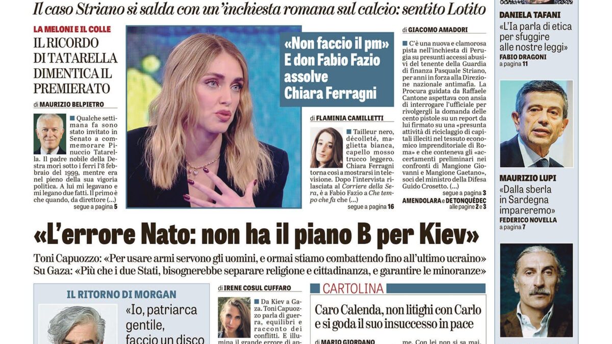 Oggi in edicola