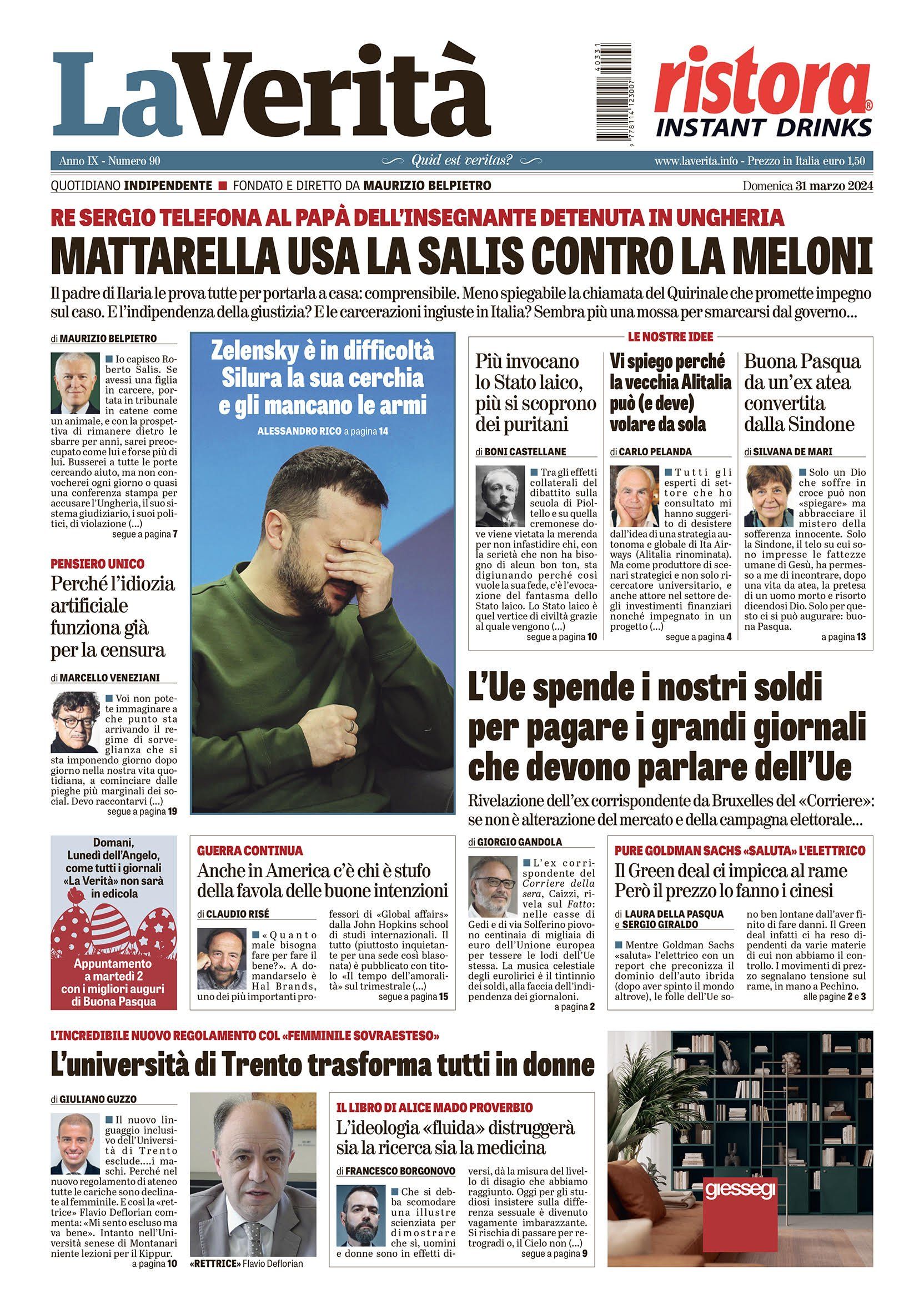 Oggi in edicola