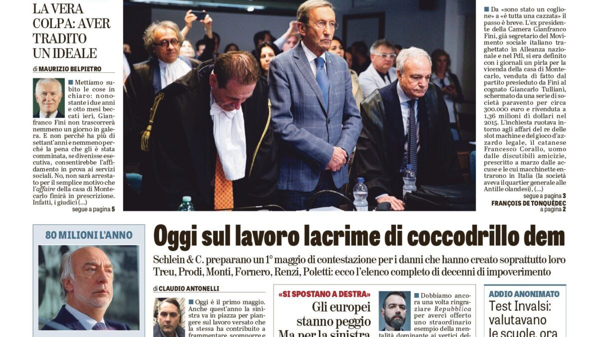 Oggi in edicola