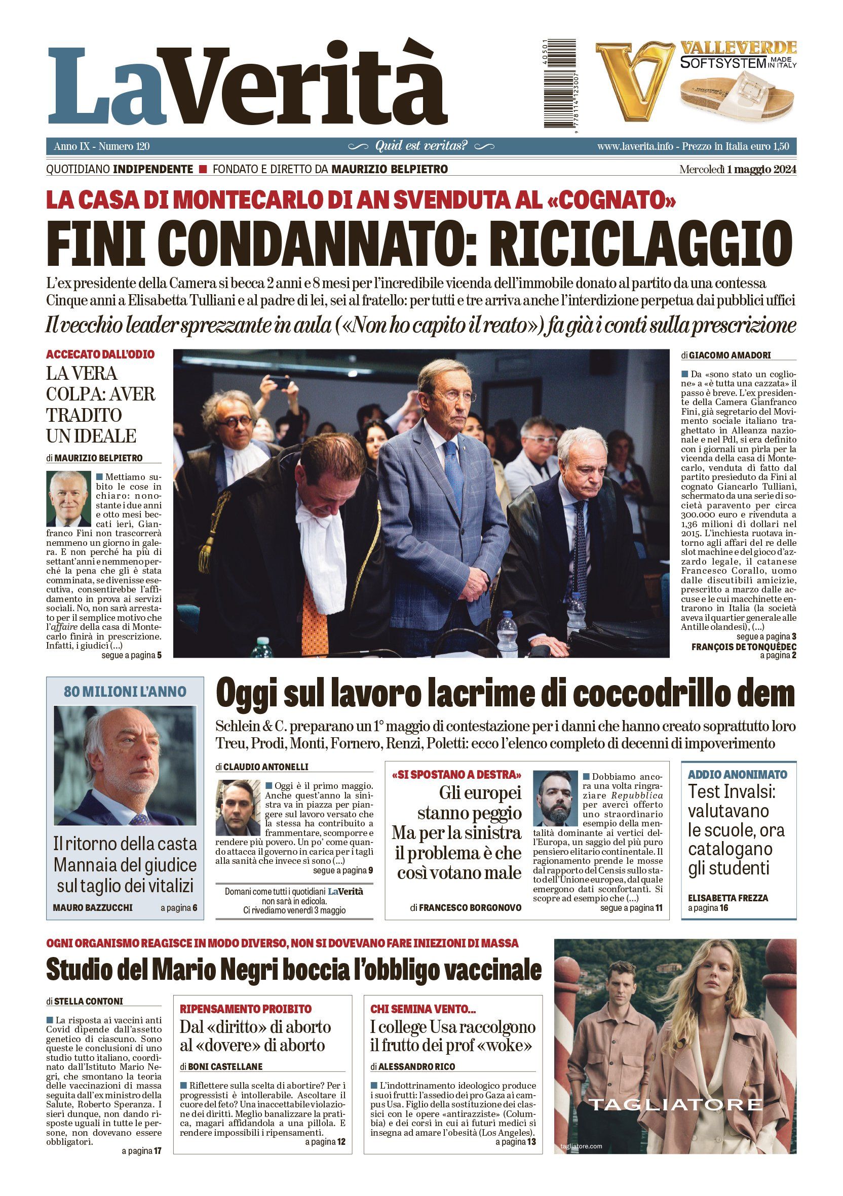 Oggi in edicola
