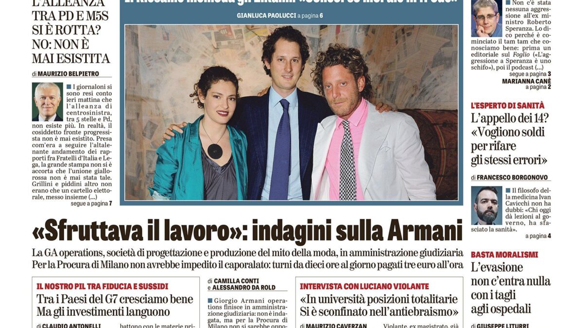 Oggi in edicola