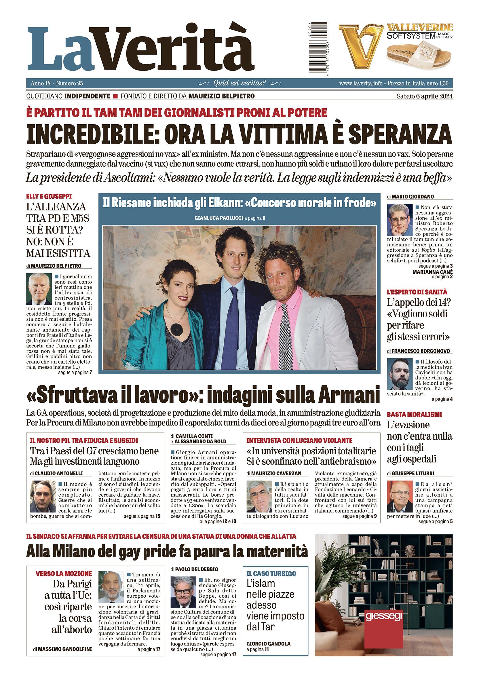 Oggi in edicola