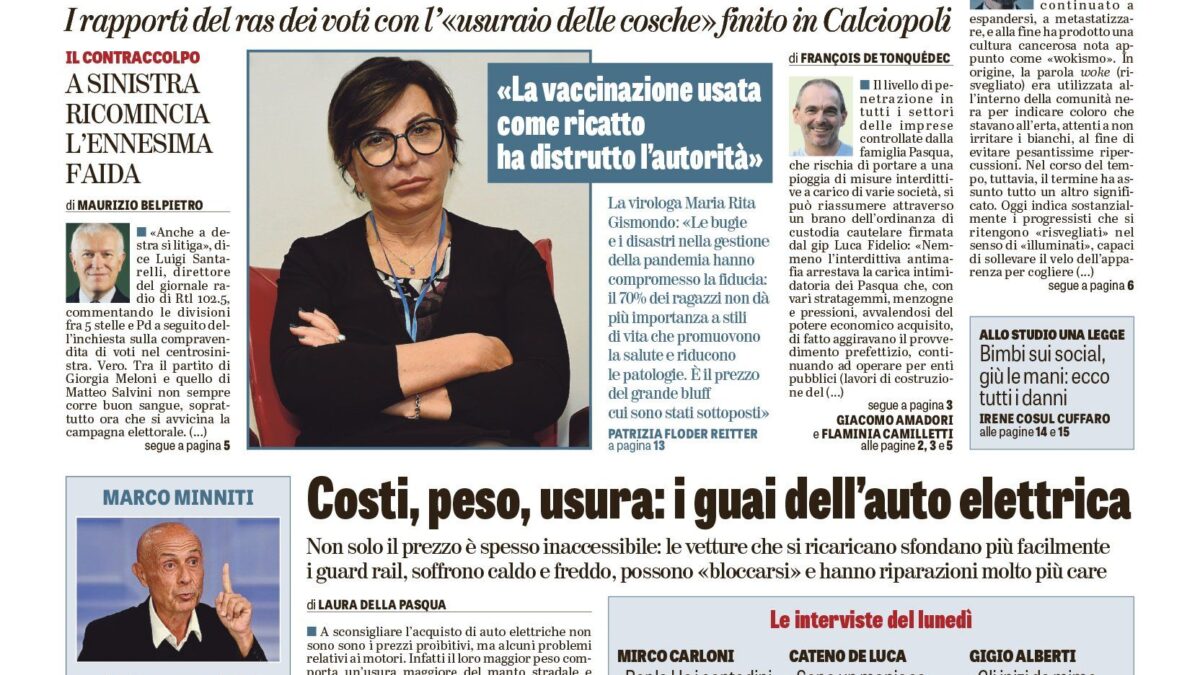 Oggi in edicola