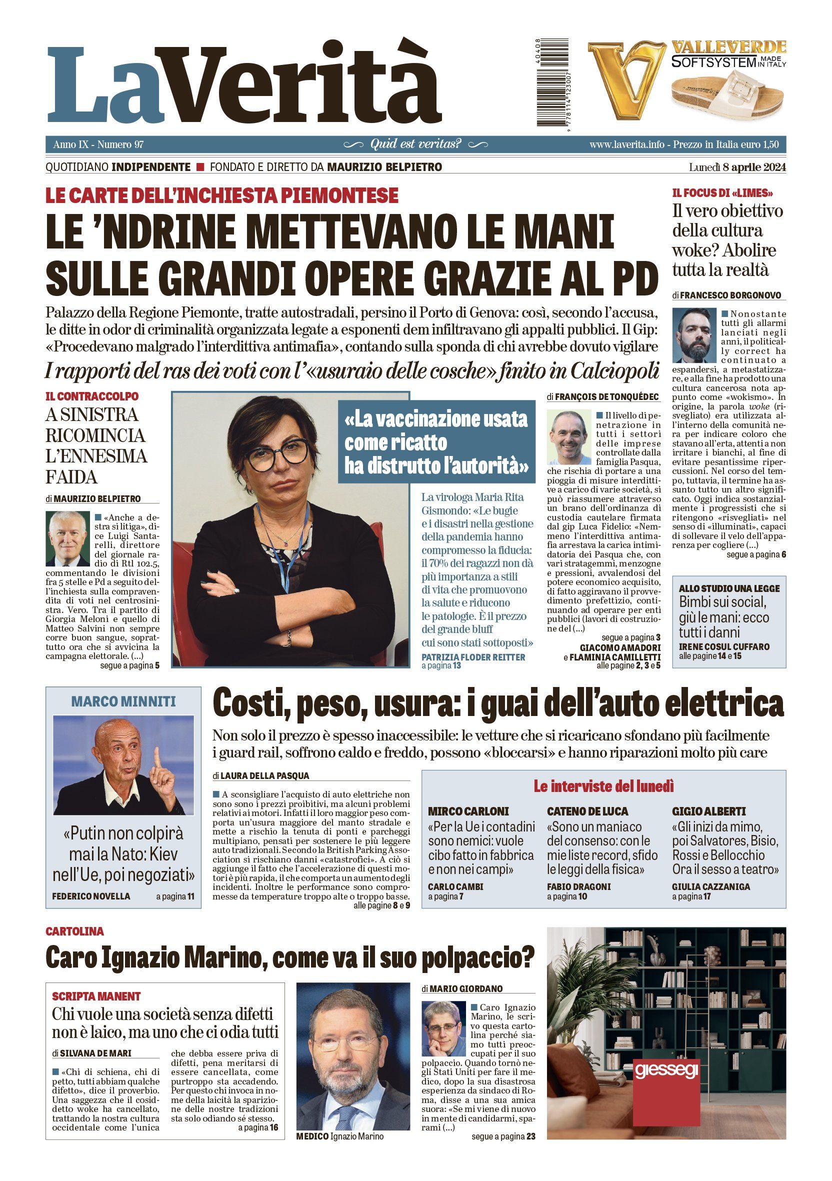 Oggi in edicola